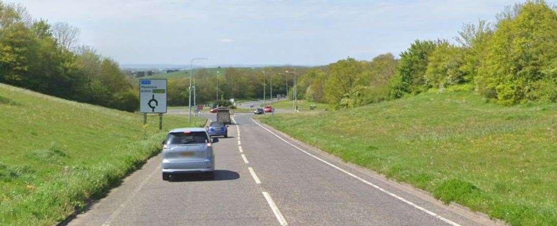 A person has been taken to hospital following a crash in Rowetts Way, Eastchurch, Sheerness. Picture: Google