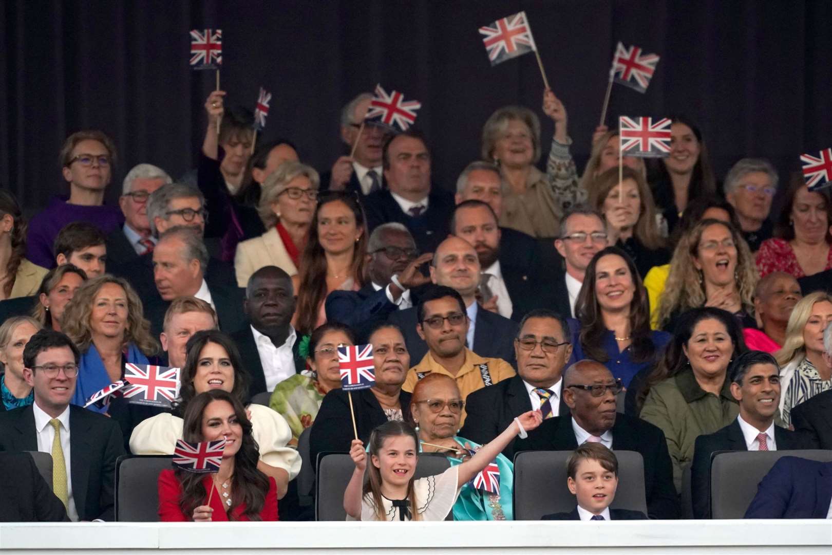 More than 25 members of the royal family gathered in the grounds of Windsor Castle on Sunday evening(Stefan Rousseau/PA)