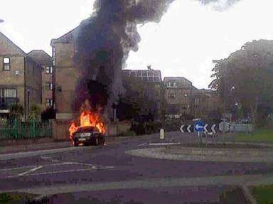 Rochester car fire