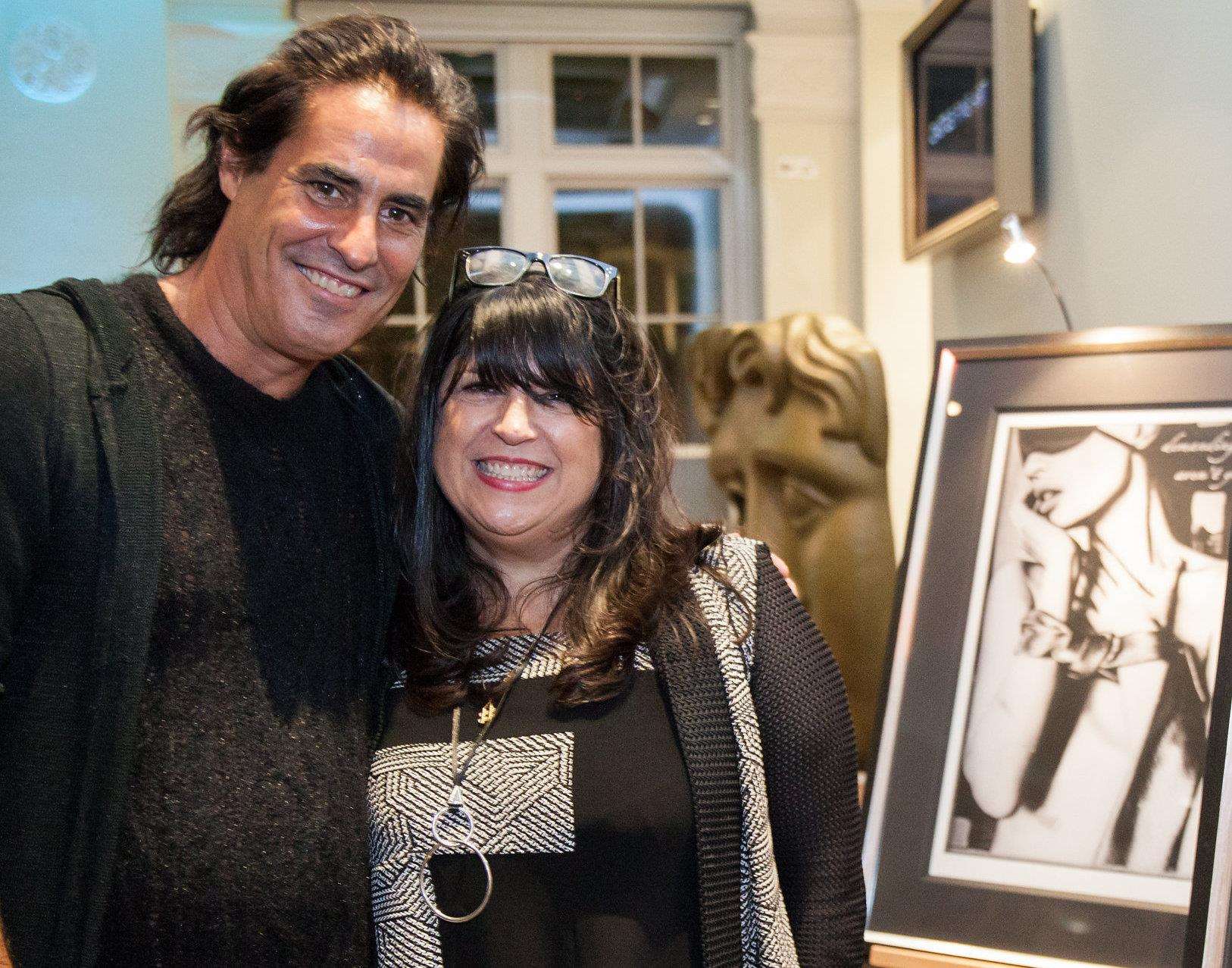 Photographer turned artist Raphael Mazzucco presents a Fifty Shades of Grey art collection at Bluewater with author E.L. James
