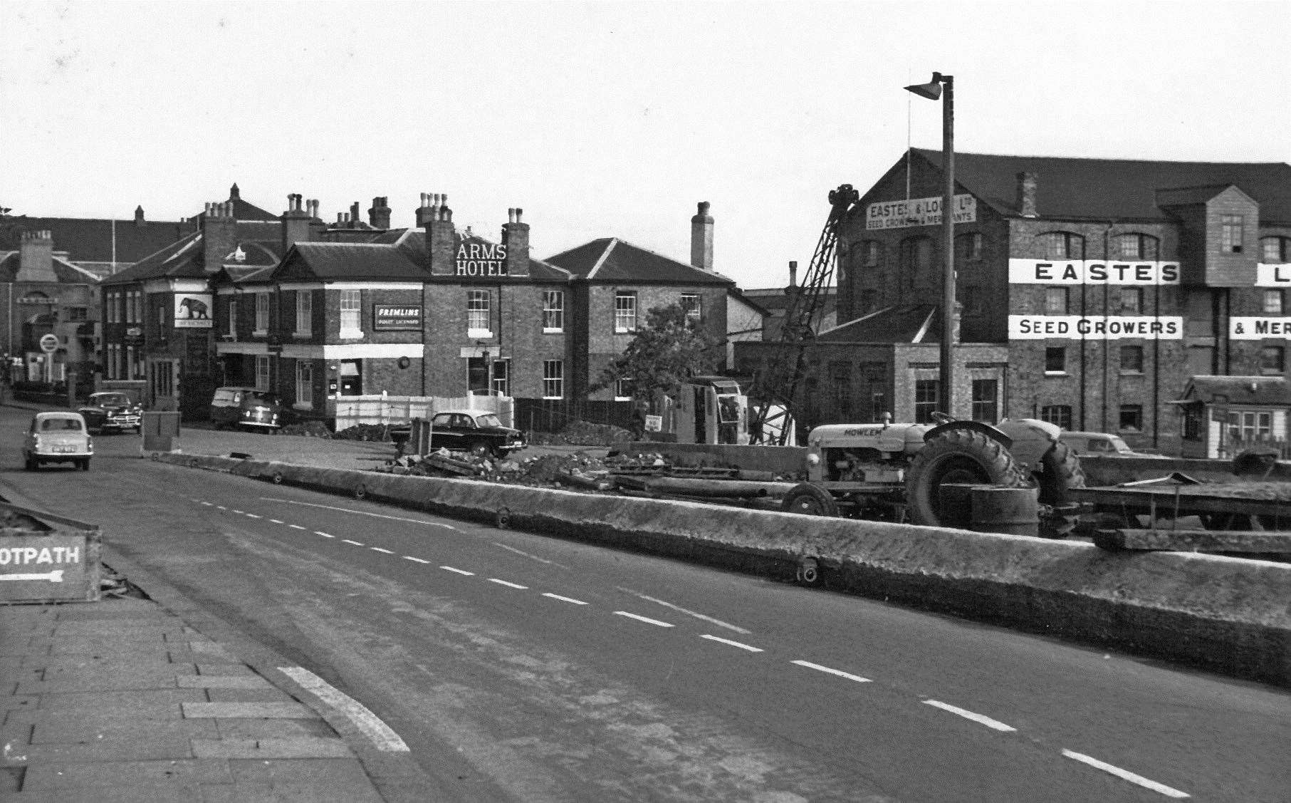 A view of Station Road bridge looking towards the Kent Arms in 1961. Picture: Steve Salter