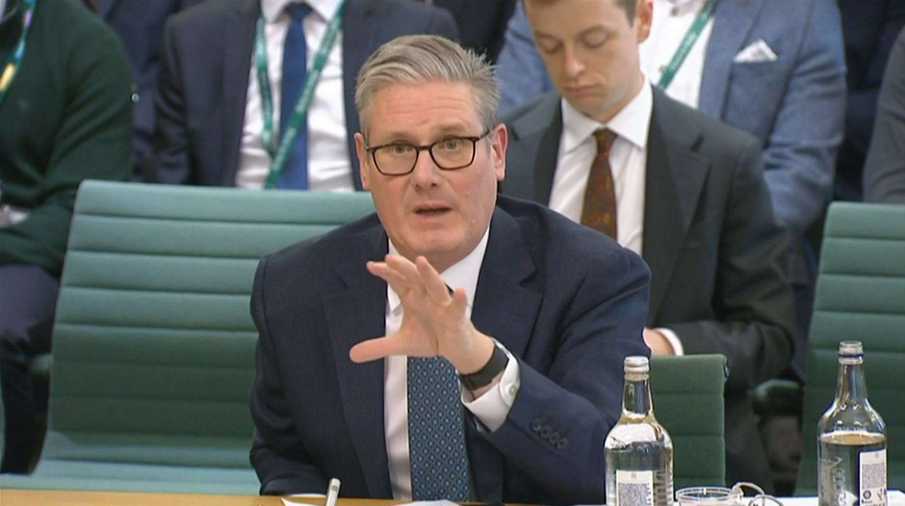 Sir Keir Starmer was making his first Liaison Committee appearance as Prime Minister (House of Commons/UK Parliament/PA)