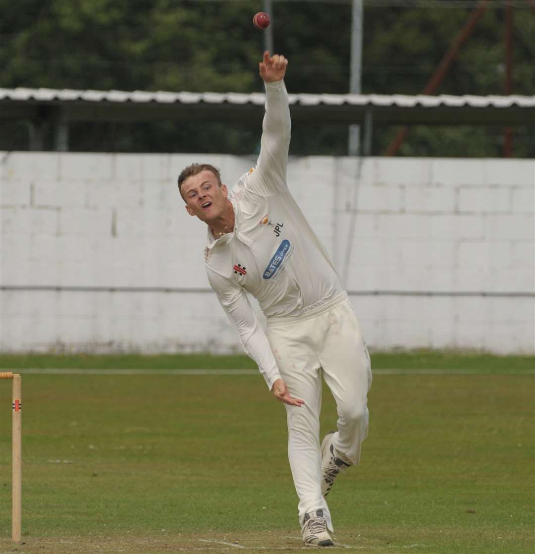 Jack Laraman took three wickets for Lordswood in their victory. Picture: Steve Crispe