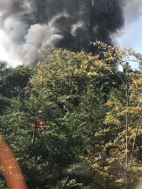 Photos of the fire taken by Mya-Jo Howlett