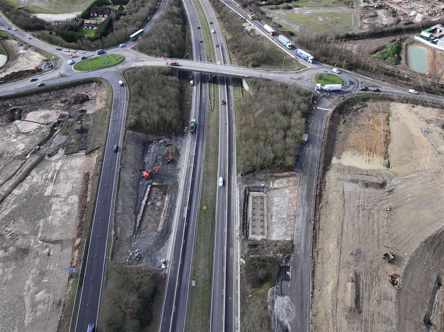 Almost £100m is being spent on the Stockbury Flyover as the constituency continues to face widespread problems with congestion. Picture: Phil Drew