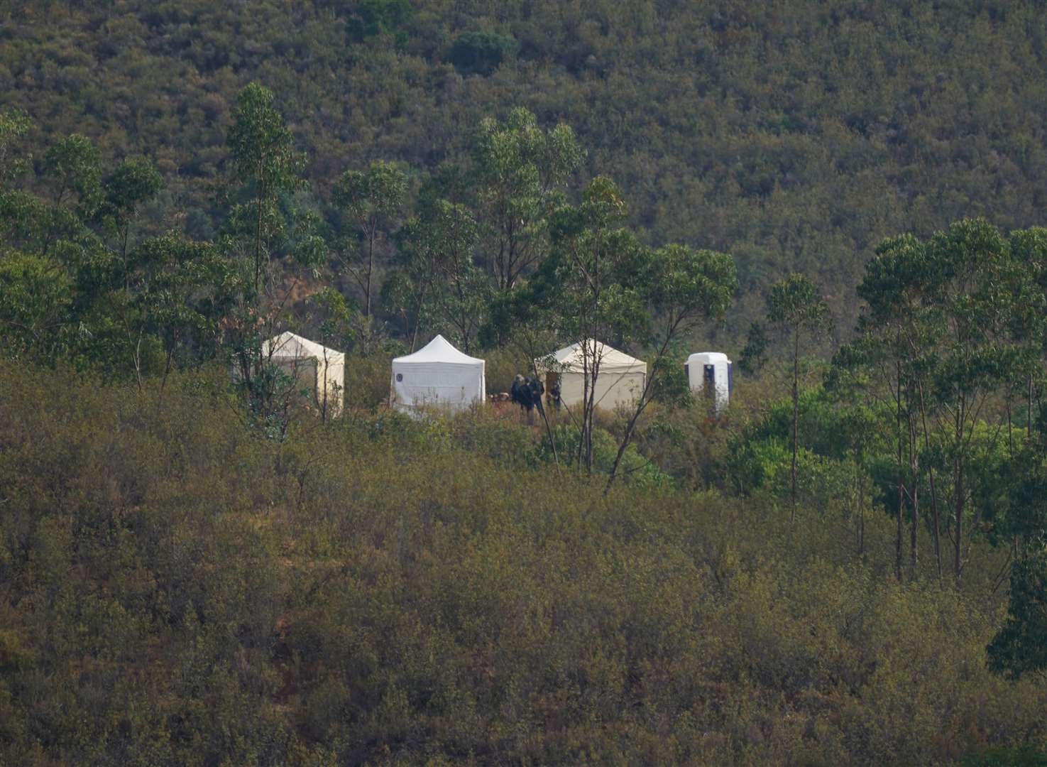 The area is around 50km from Praia da Luz, where Madeleine vanished (Yui Mok/PA)