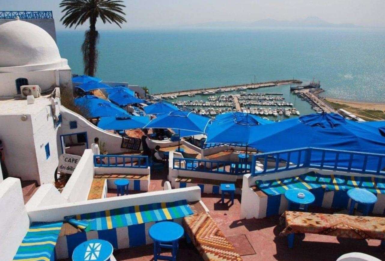 The pretty view from Sidi Bou Said