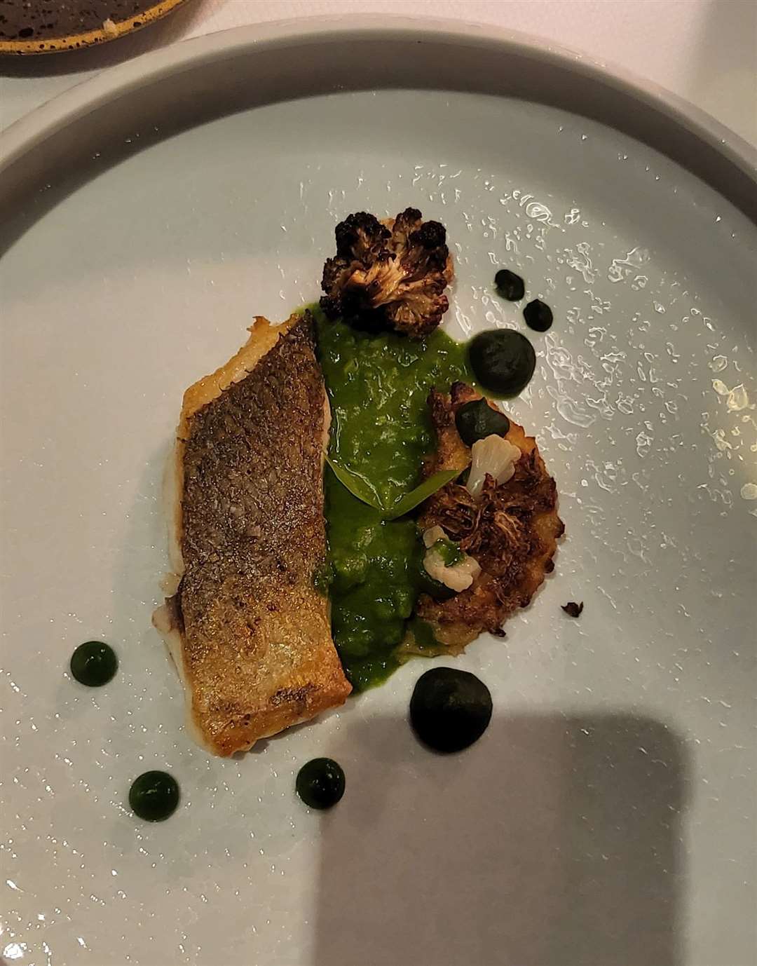 A typical plate from the Atlantic Hotel's fine dining experience