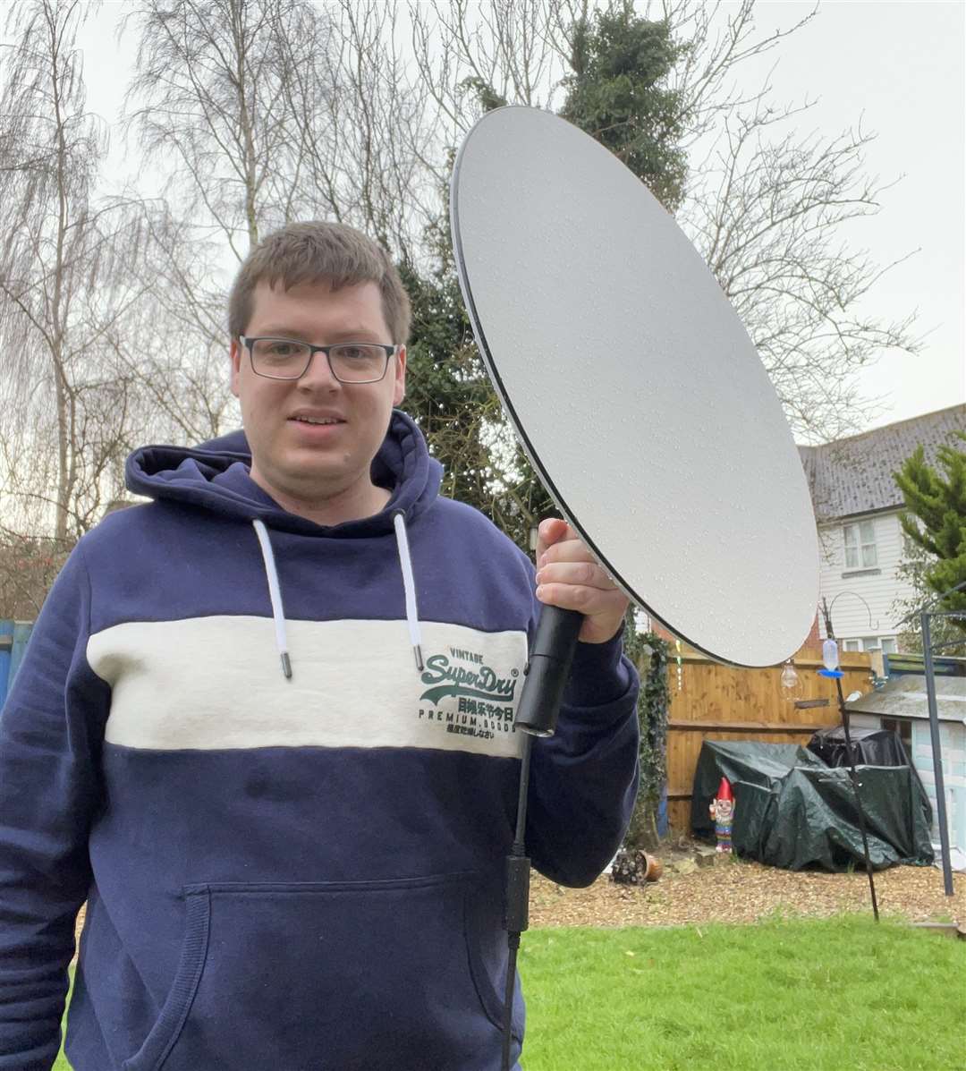 Aaron Wilkes, from Bredgar, Sittingbourne, is one of a handful of people in the UK to test out Elon Musk's new internet project