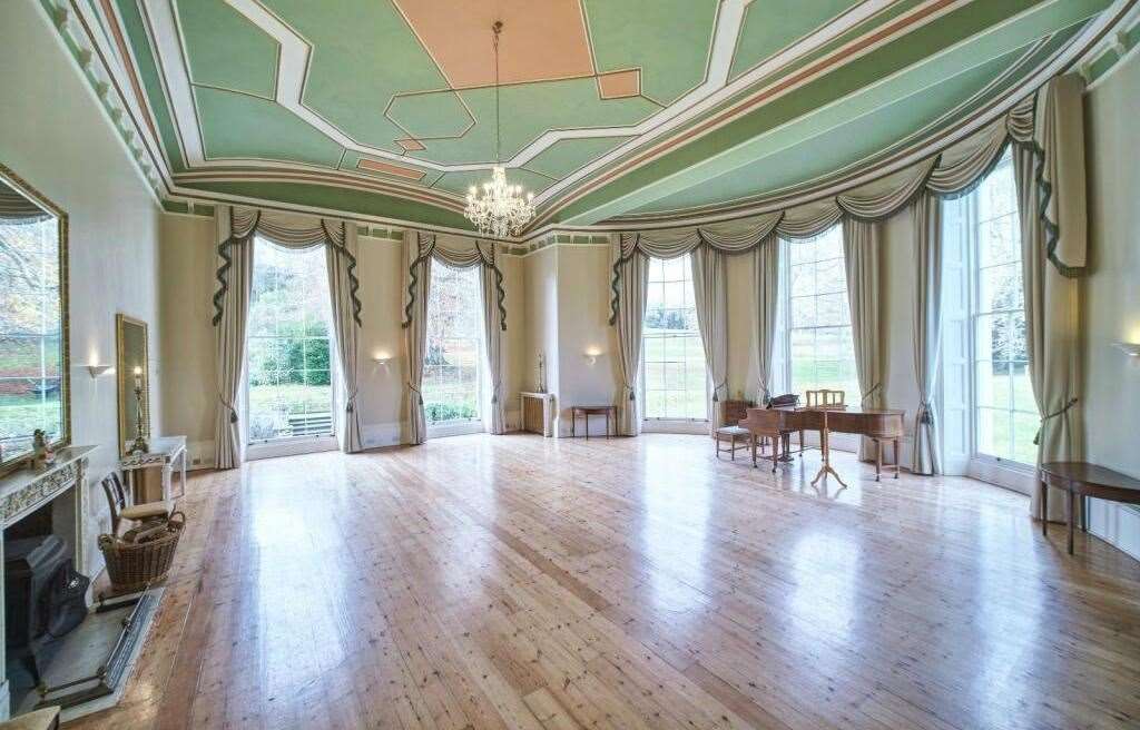 The impressive ballroom at Charlton Park in Bishopsbourne. Picture: Strutt and Parker