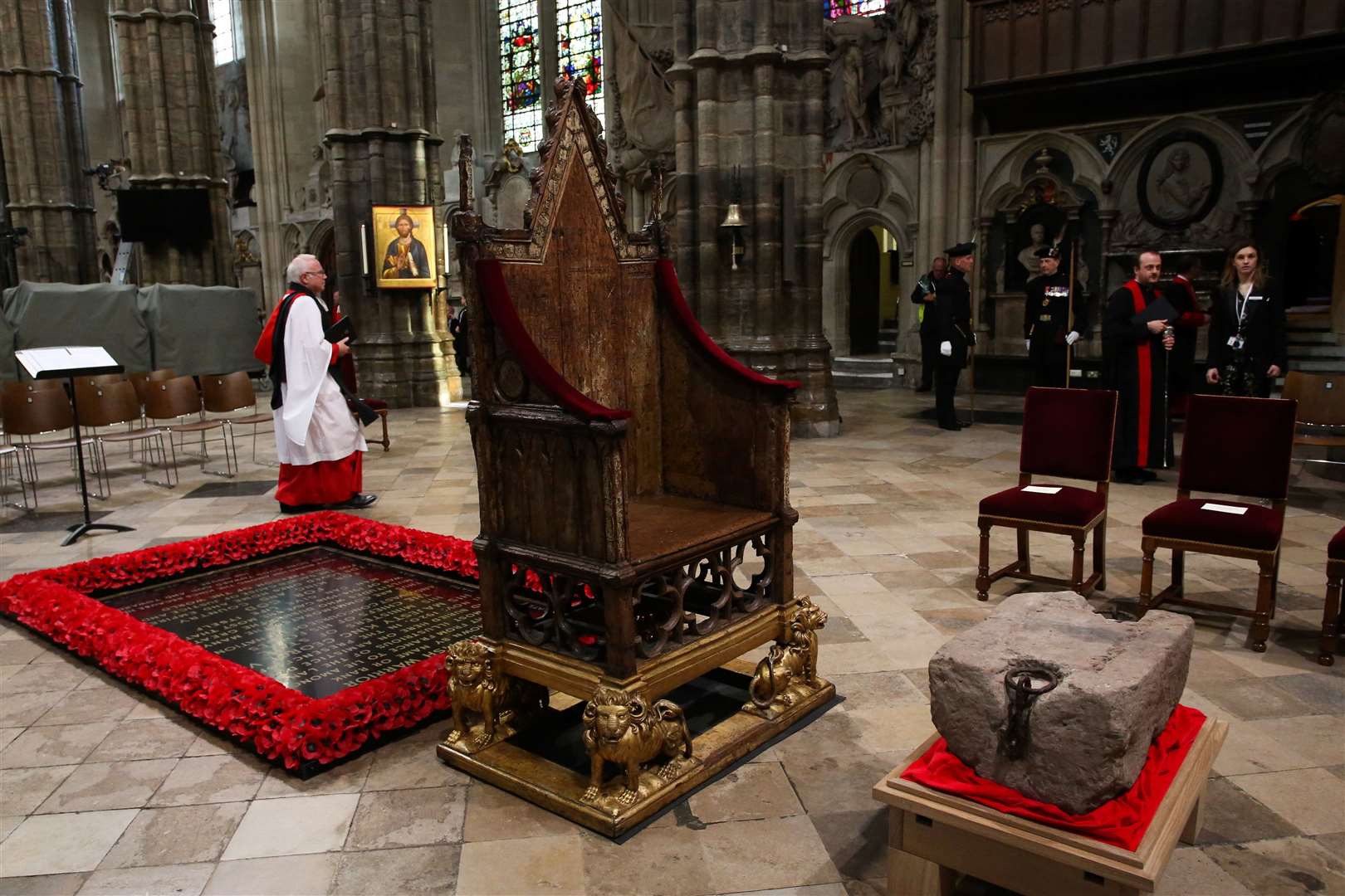 A service to mark the arrival of the Stone of Destiny to Westminster Abbey (Susannah Ireland/PA)