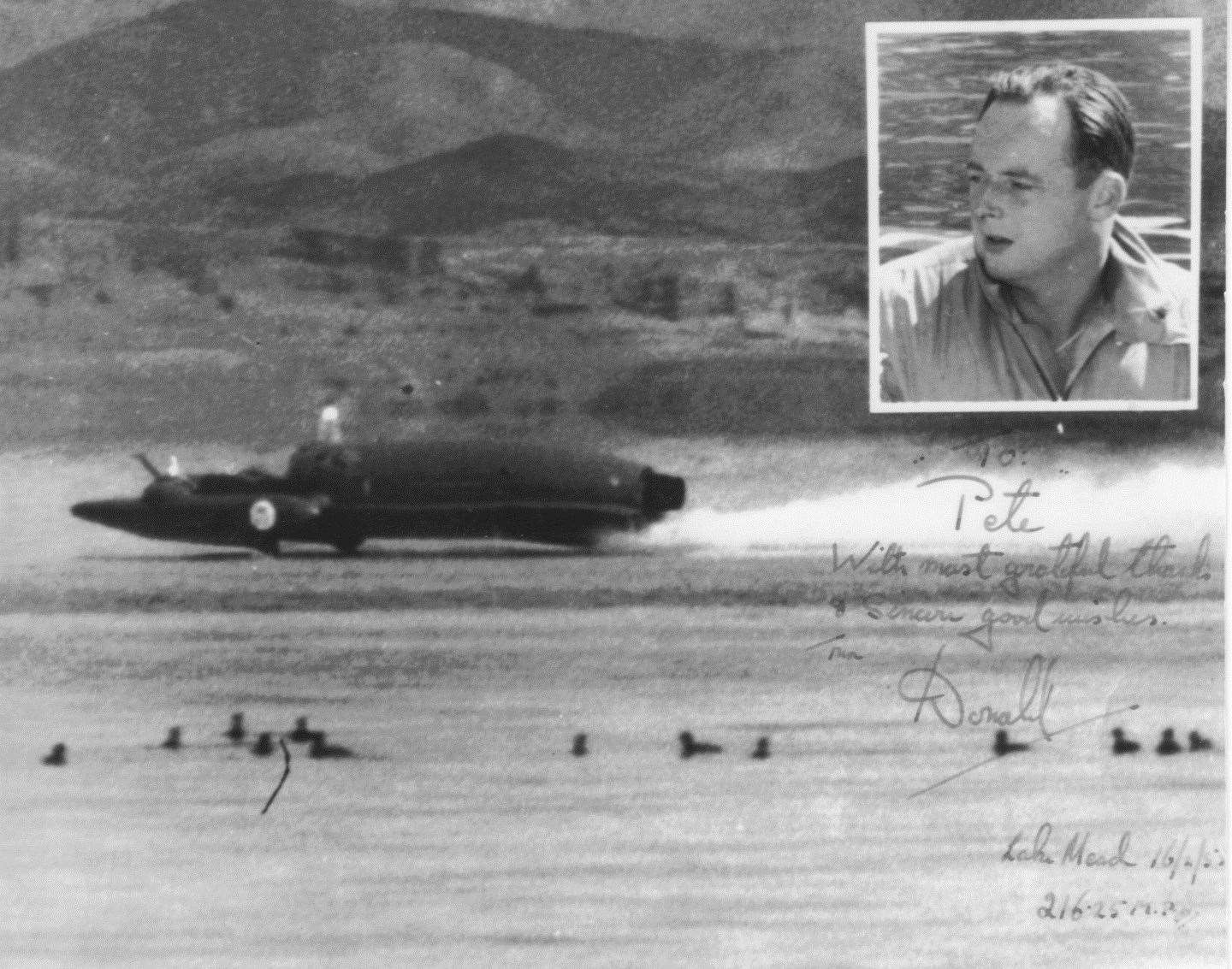 Peter Williams reported on the death of Donald Campbell, who broke the water world speed record in The Bluebird boat