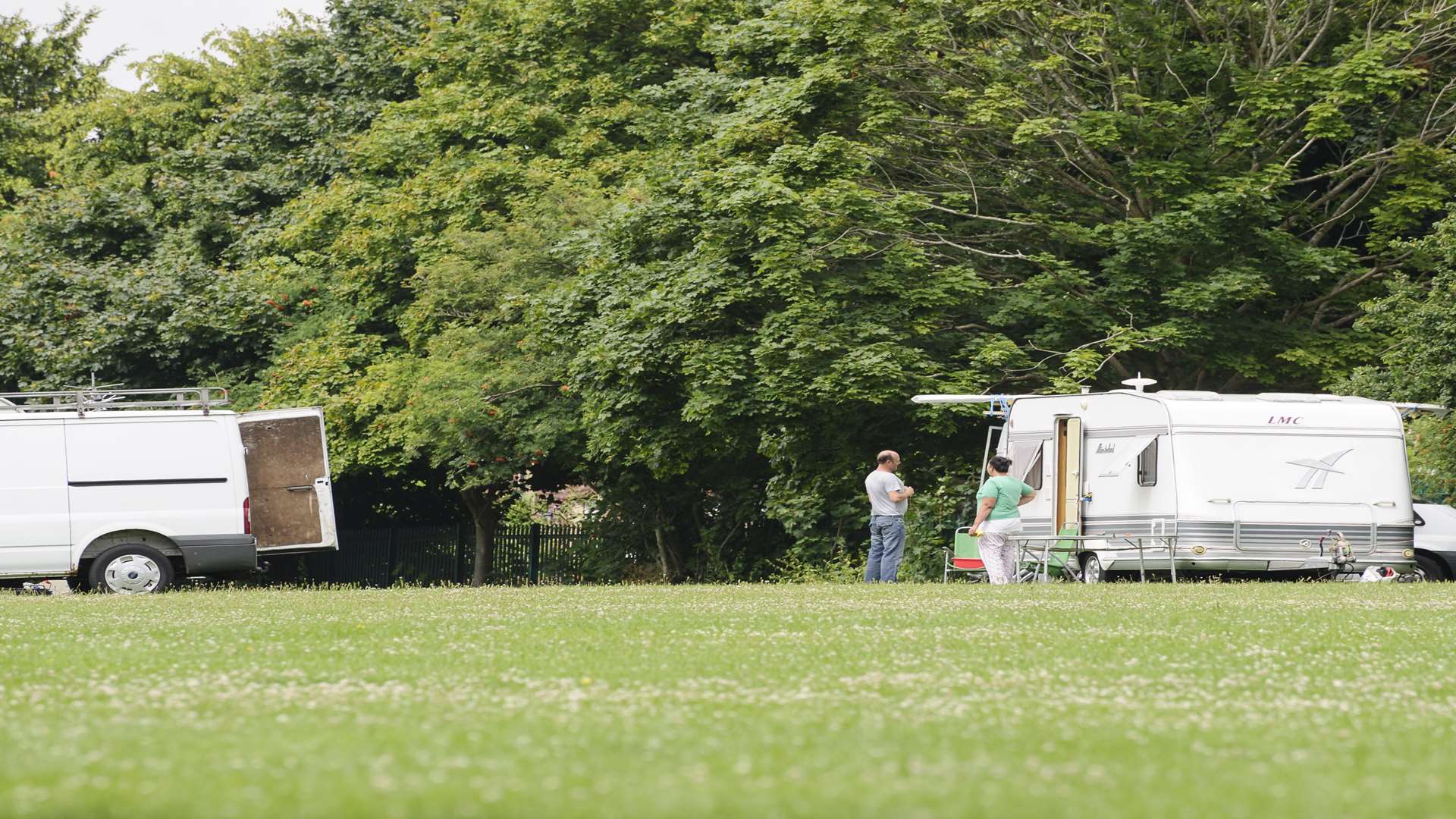 The travellers were ordered to leave by 10am on this morning.