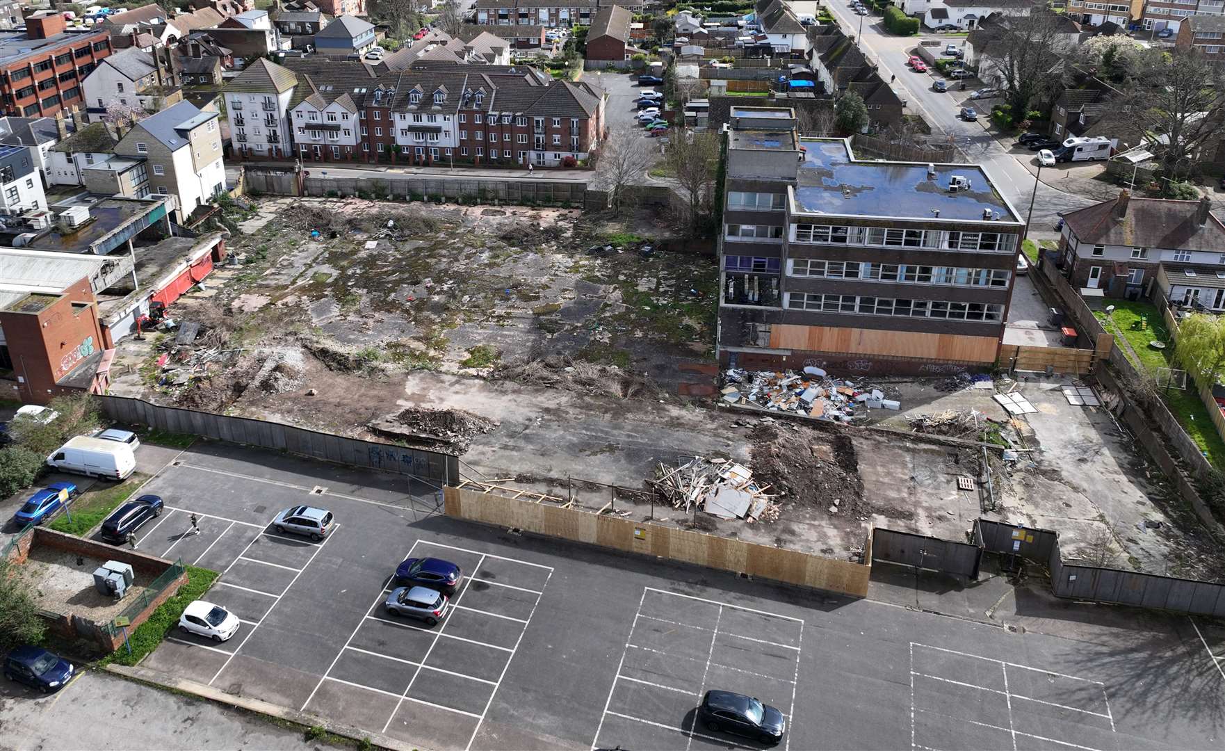 The former Bell Centre in Sittingbourne from above. Picture: Phil Drew