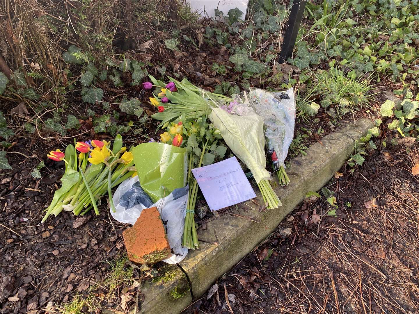 Floral tributes left for man named locally as Robert McNaughton