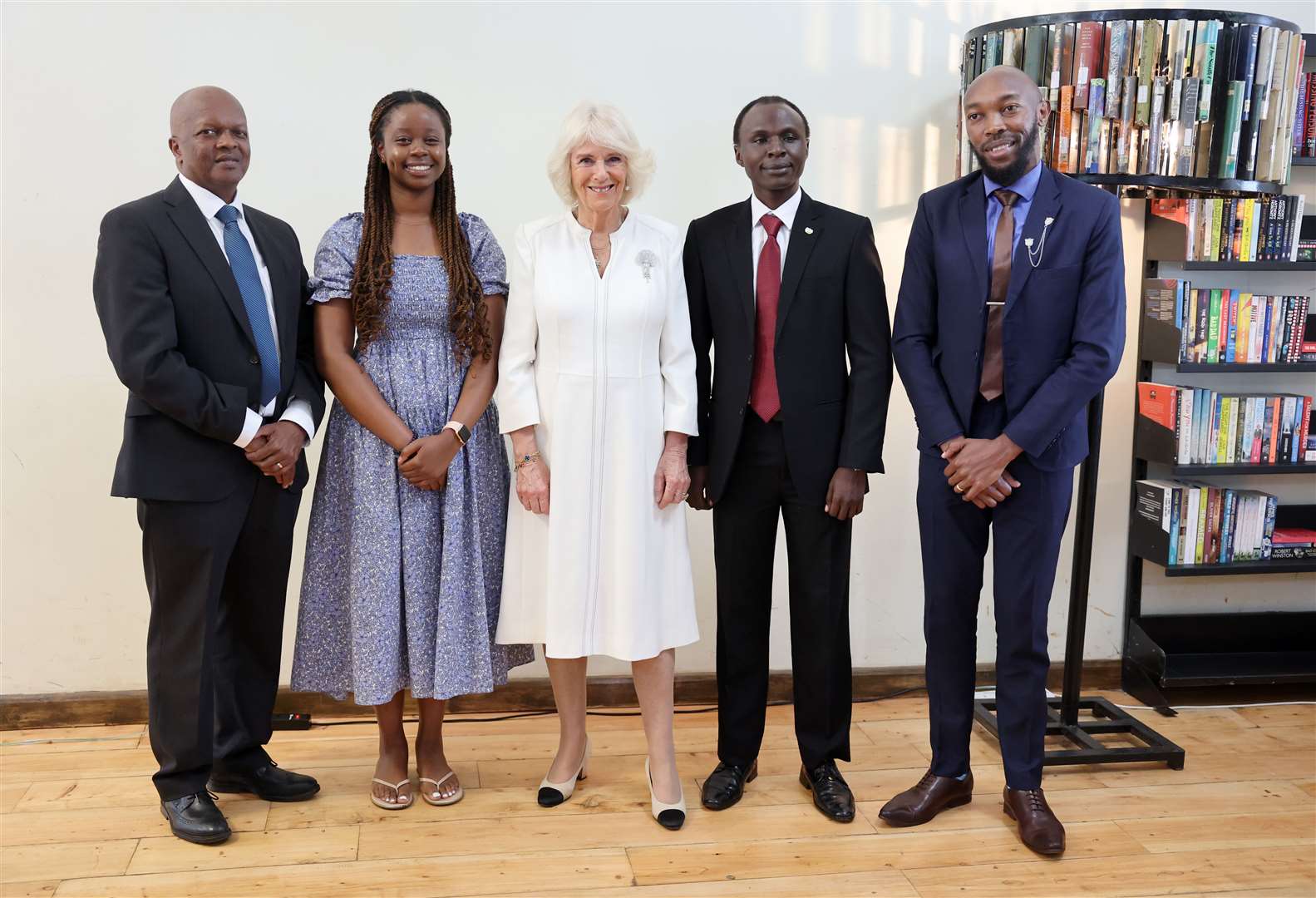 Camilla met the founders of Book Bunk (Chris Jackson/PA)