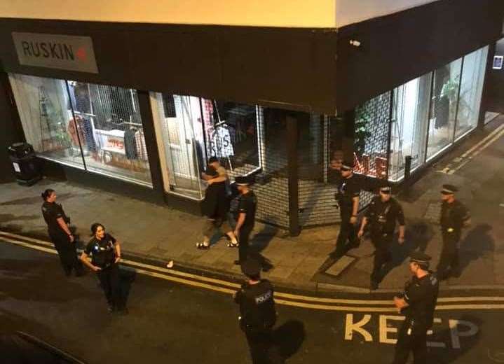 Police were called to Margate High Street to deal with the rowdy group. (15899356)