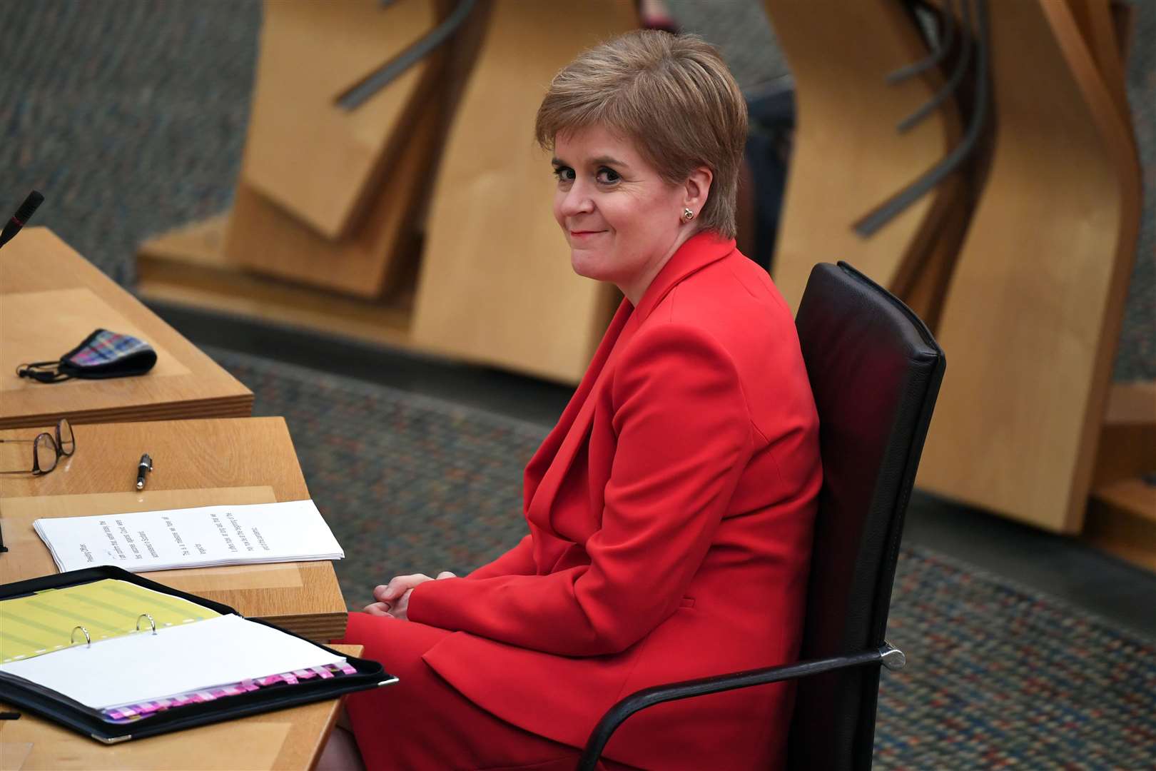 Nicola Sturgeon is hoping to win a mandate for a second independence referendum in May’s Scottish Parliament election (Andy Buchanan/PA)