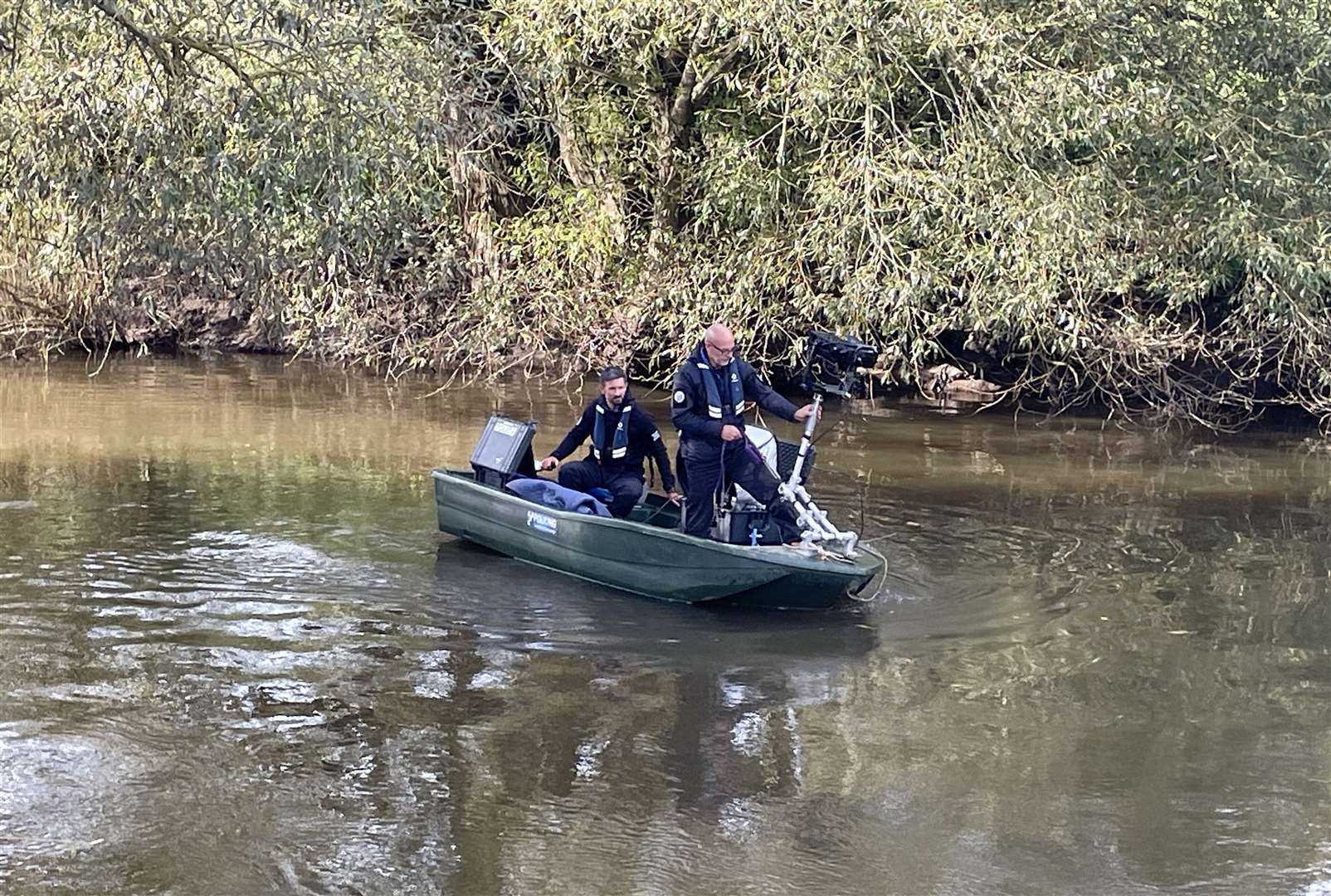 Extensive searches were conducted along the River Derwent in Malton (Dave Higgens/PA)