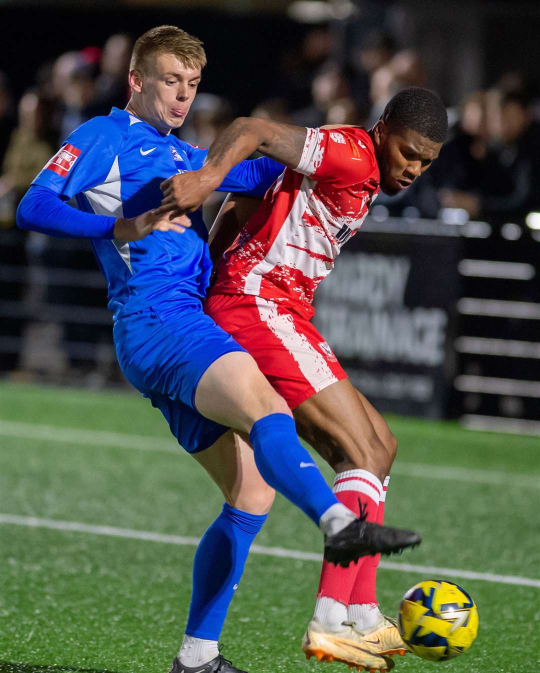 Ramsgate have turned down offers for striker Rowan Liburd (red) Picture: Ian Scammell