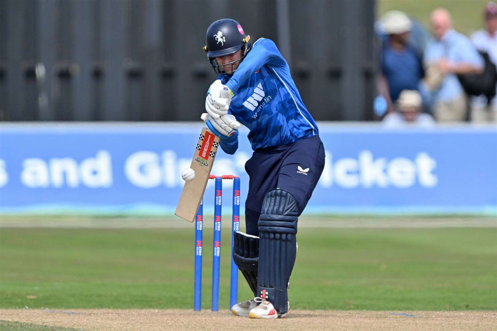 Marcus O'Riordan - top-scored for Kent with 58 on Sunday against Middlesex. Picture: Keith Gillard