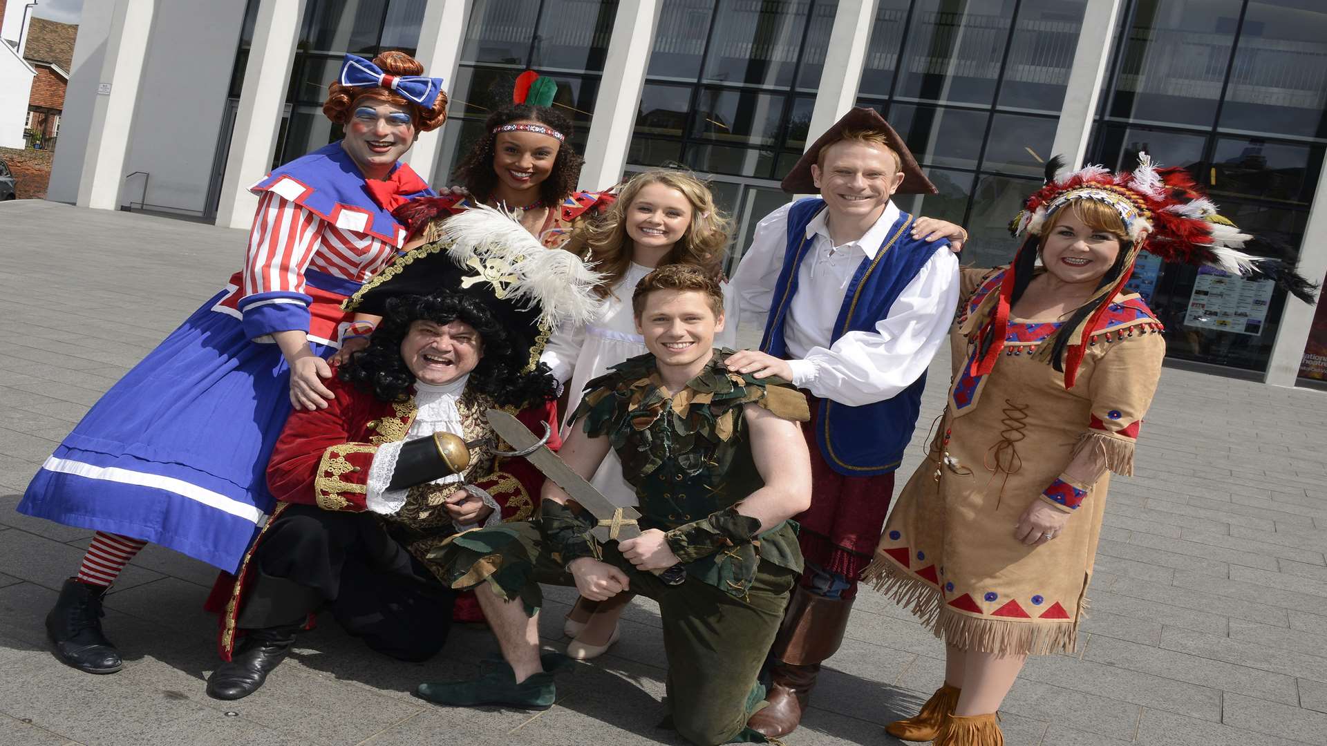 The cast of Peter Pan at The Marlowe Theatre