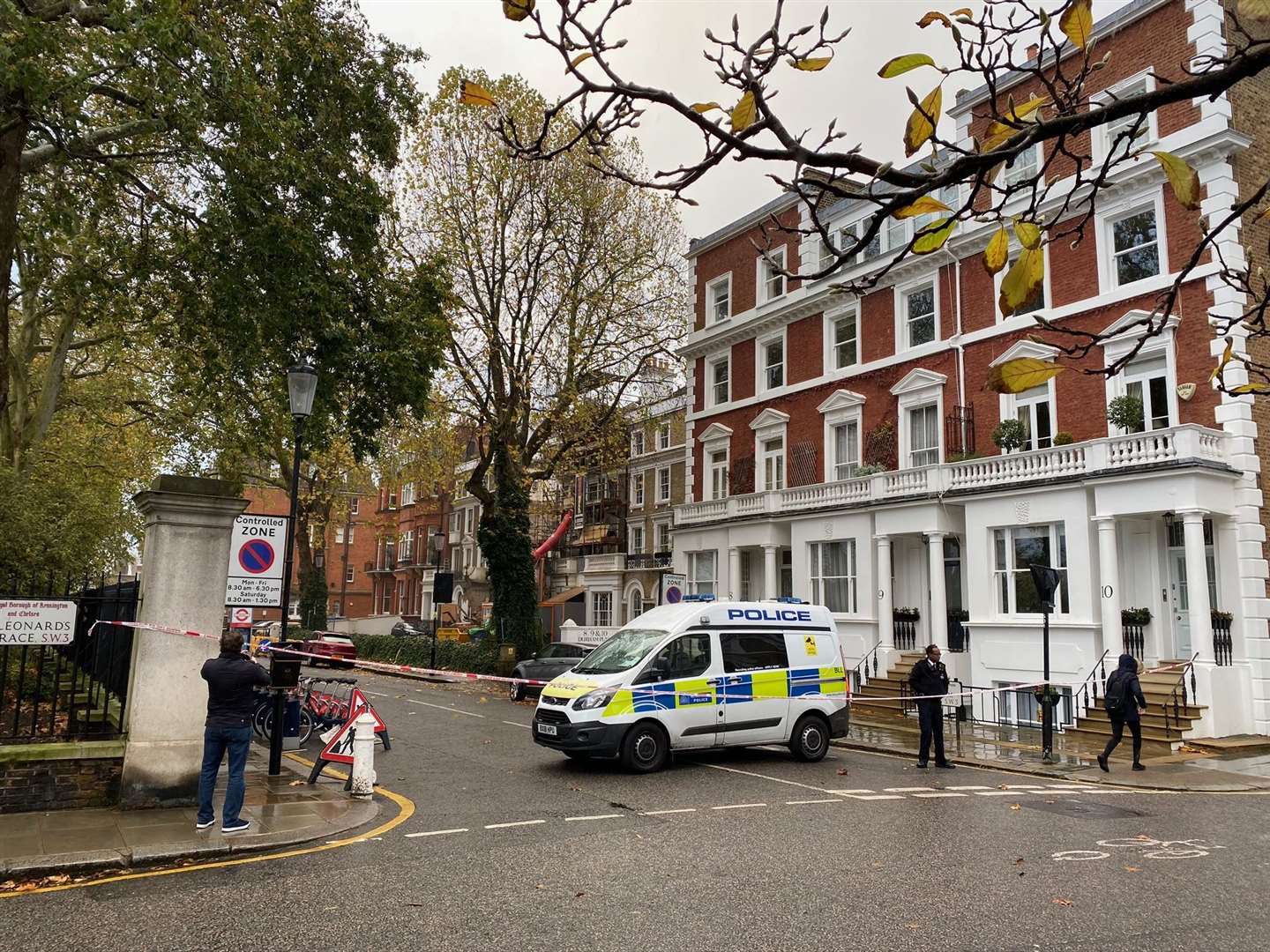 The terrace houses on Durham Place collapsed on Monday night (Andrew Reeves)