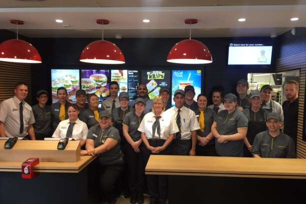 Staff at the McDonalds in Medway Valley Leisure Park