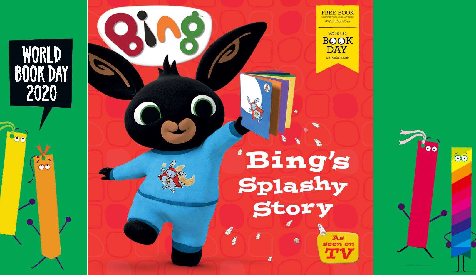 Bing is one of the characters younger ones can read about this World Book Day