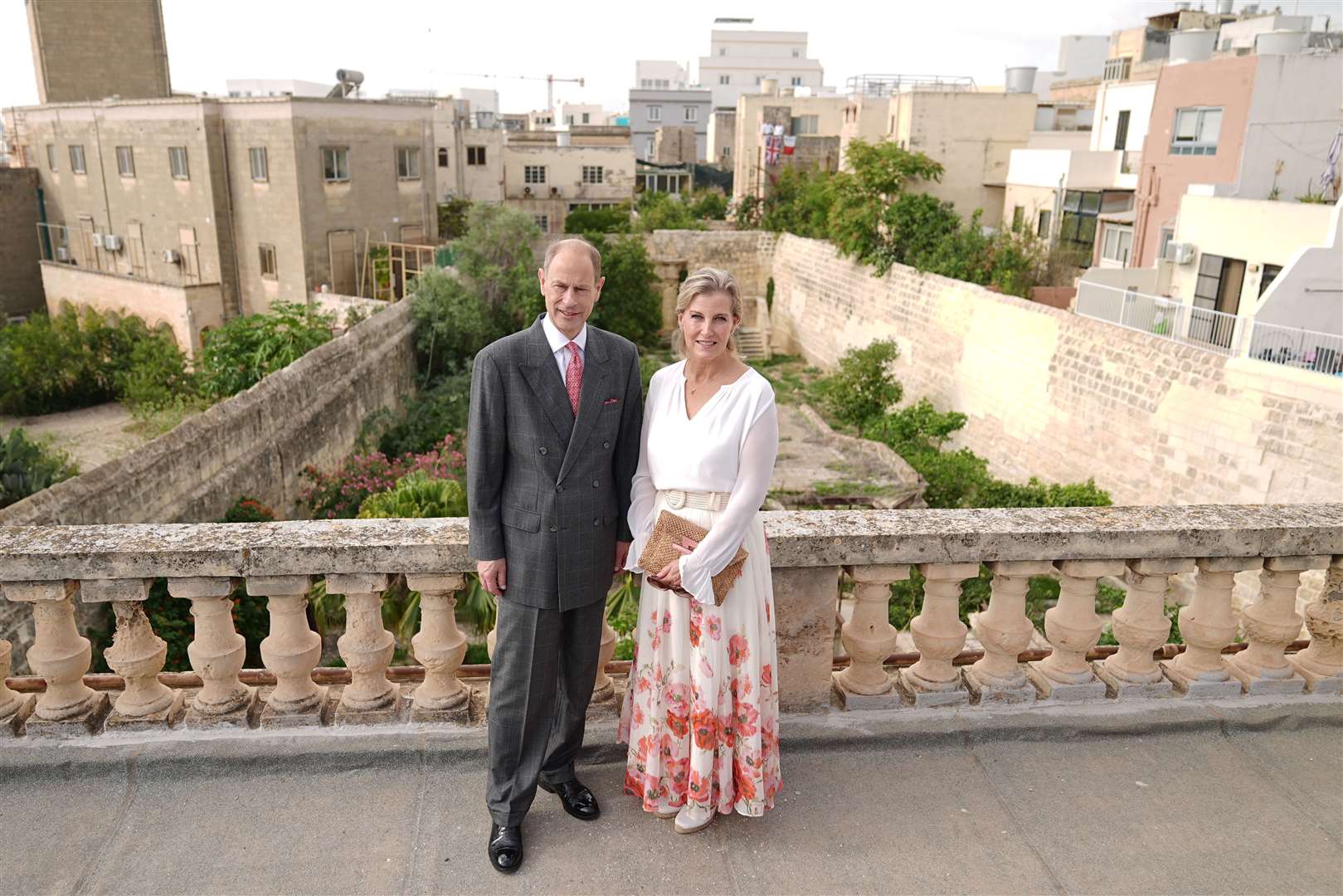 Edward said it was ‘lovely’ to visit Villa Guardamangia (Aaron Chown/PA)