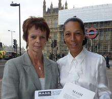 Anne Milton MP with Helen Grant (Con), prospective parliamentary candidate for Maidstone and the Weald.