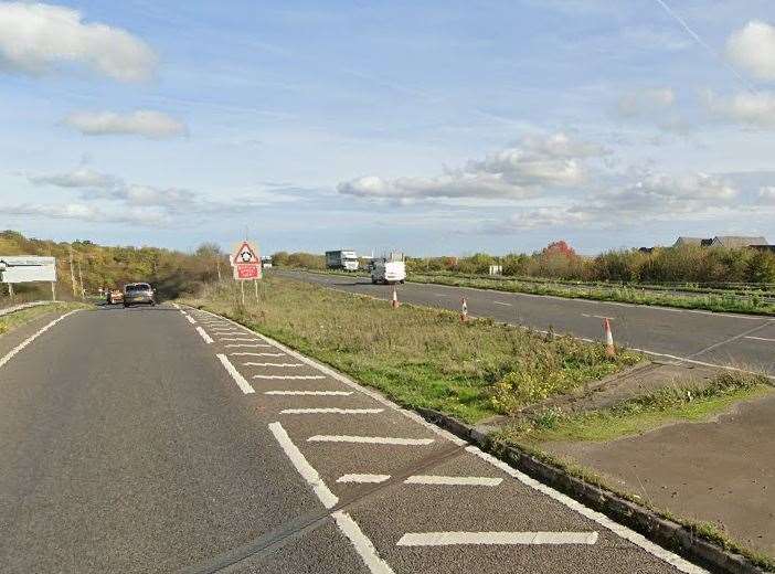The crash happened on the A249 at the Bobbing Roundabout. Picture: Google Maps