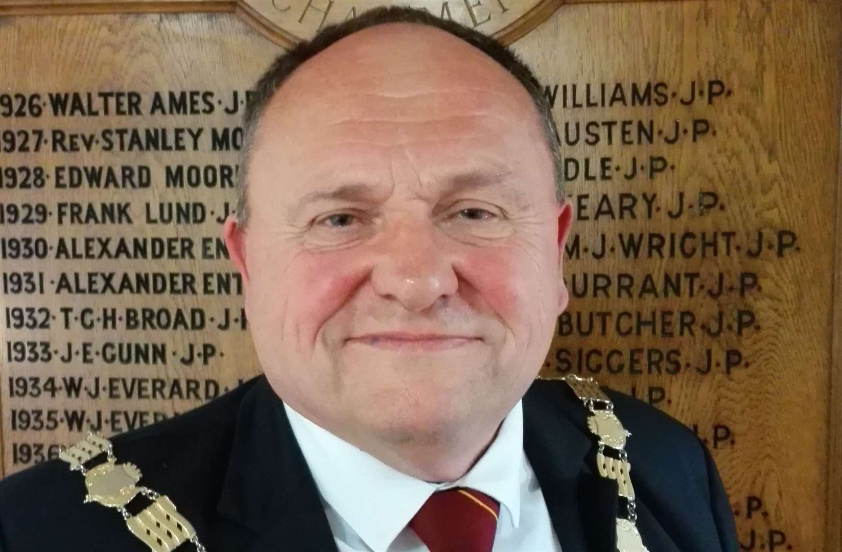 He had been mayor of Swanscombe and Greenhithe Town Council five times