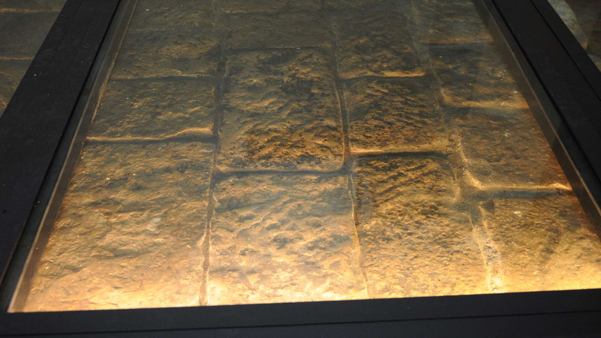 The Roman pavement was found in a basement