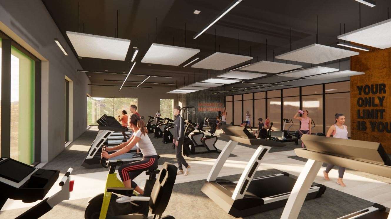The fitness suite will have 100 stations. Picture: Space & Place