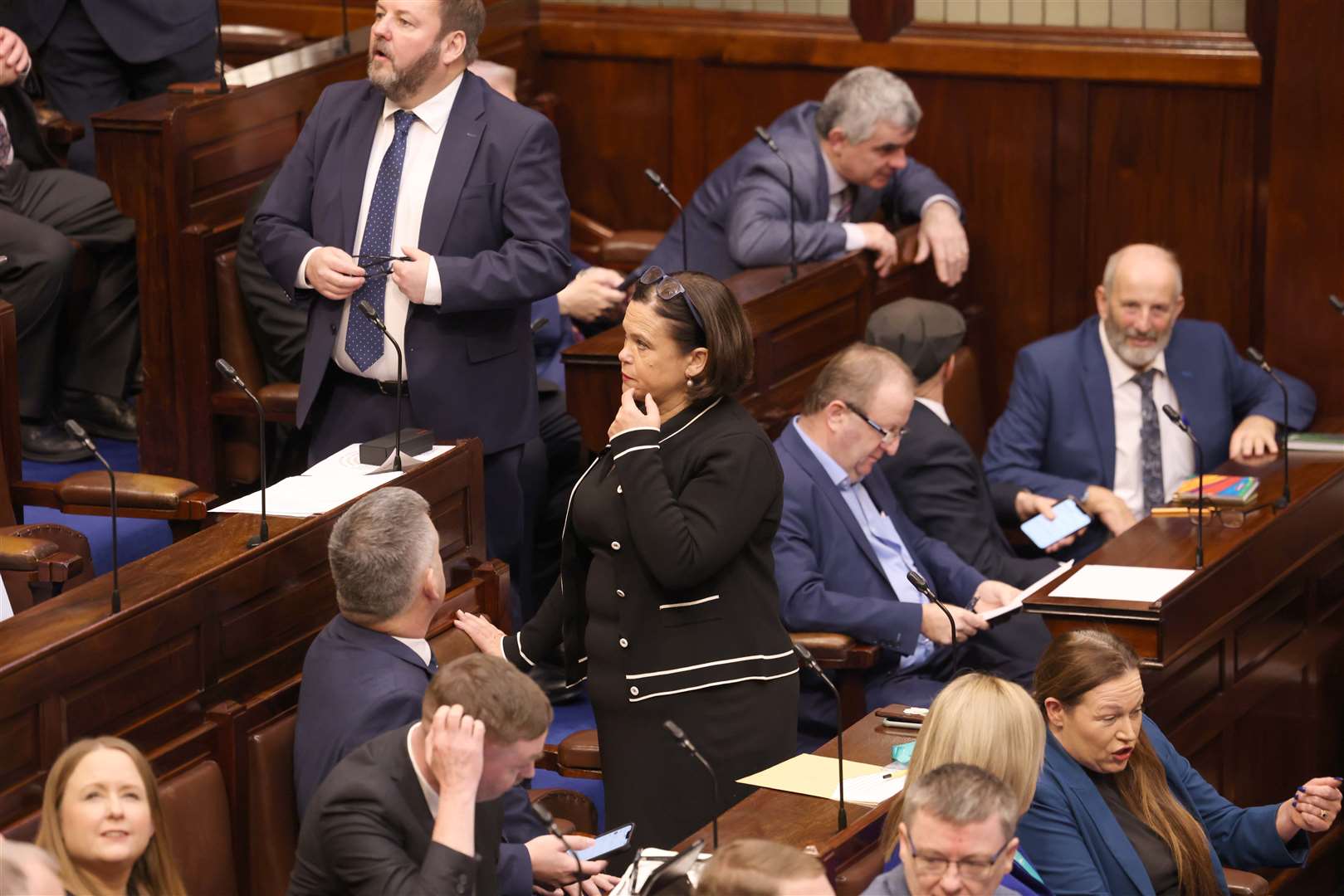 Sinn Fein’s Mary Lou McDonald was also nominated as taoiseach in the Dail by her party colleagues on Wednesday (Maxwells/PA)