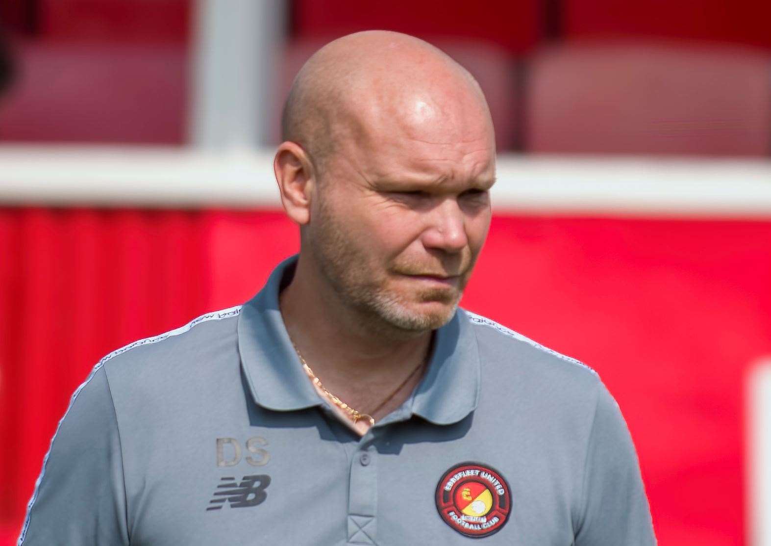 Ebbsfleet manager Danny Searle. Picture: Ed Miller/EUFC