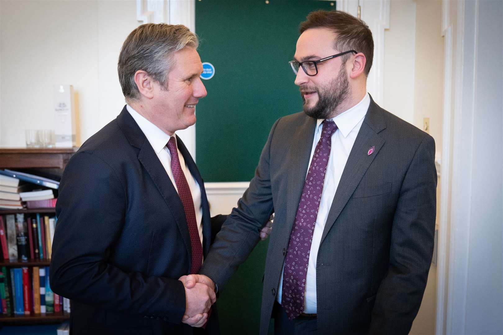 Sir Keir Starmer with Christian Wakeford (Stefan Rousseau/PA)