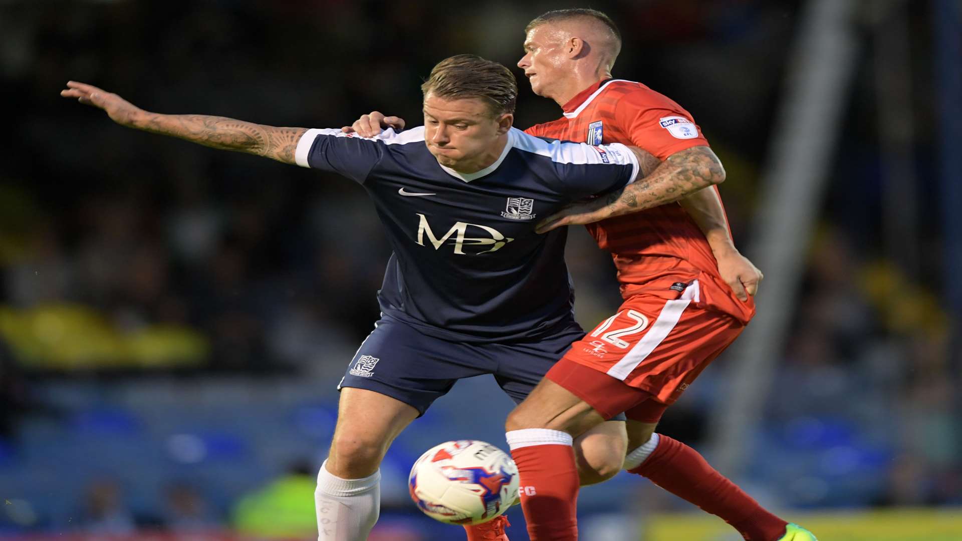 Paul Konchesky battles for possession. Picture: Barry Goodwin