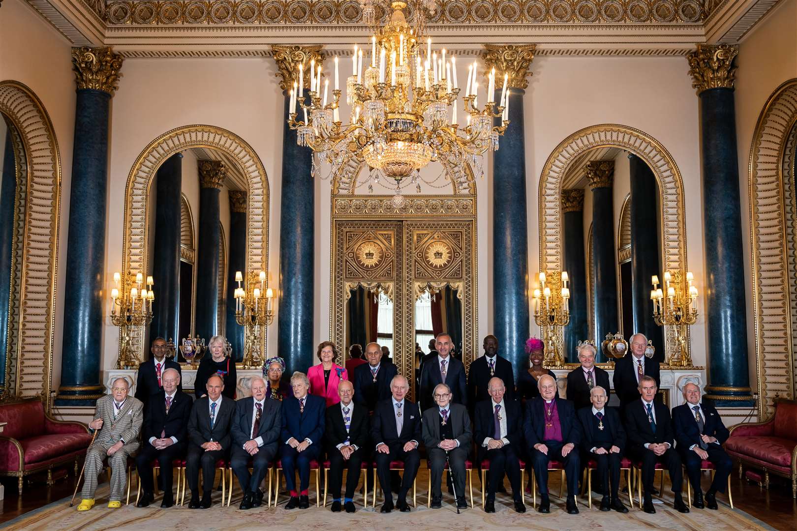 Members of the Order of Merit and the King (Aaron Chown/PA)