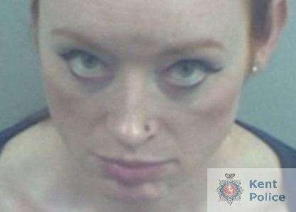 Deirdre McTucker grabbed a woman by the hair before punching her repeatedly in the face. Picture: Kent Police