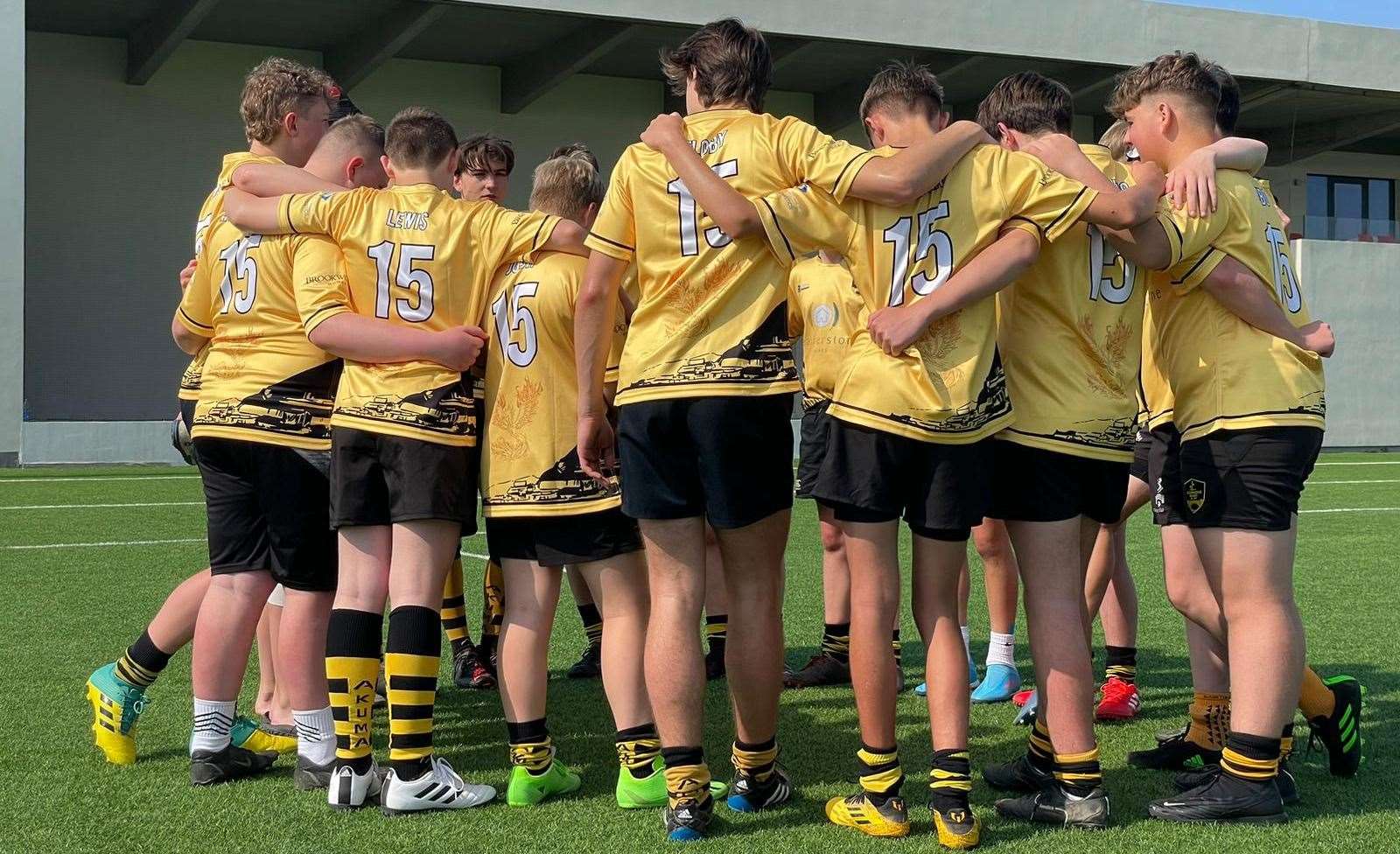 Edenbridge Rugby Club under 15s team had their flight cancelled. Picture supplied by: Alison Fotheringham