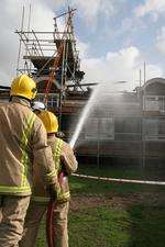 Firefighters at Duke of York's Royal Military School, Dover