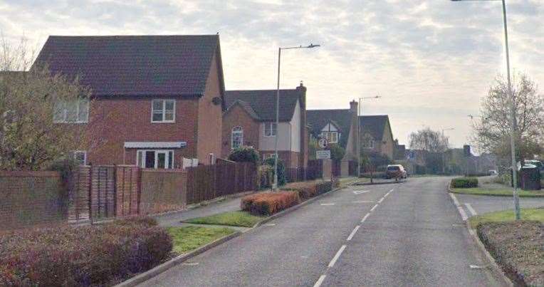 Police attended the scene in Bluebell Road last night. Picture: Google