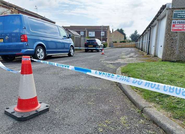 An area in Kennington was taped off following the incident