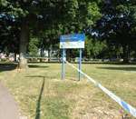 Police sealed off the park for several hours. Picture: Barry Crayford