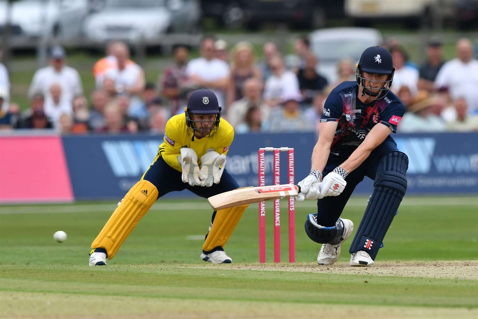 Kent Spitfires in action in the summer of 2019 - the last time crowds could watch them