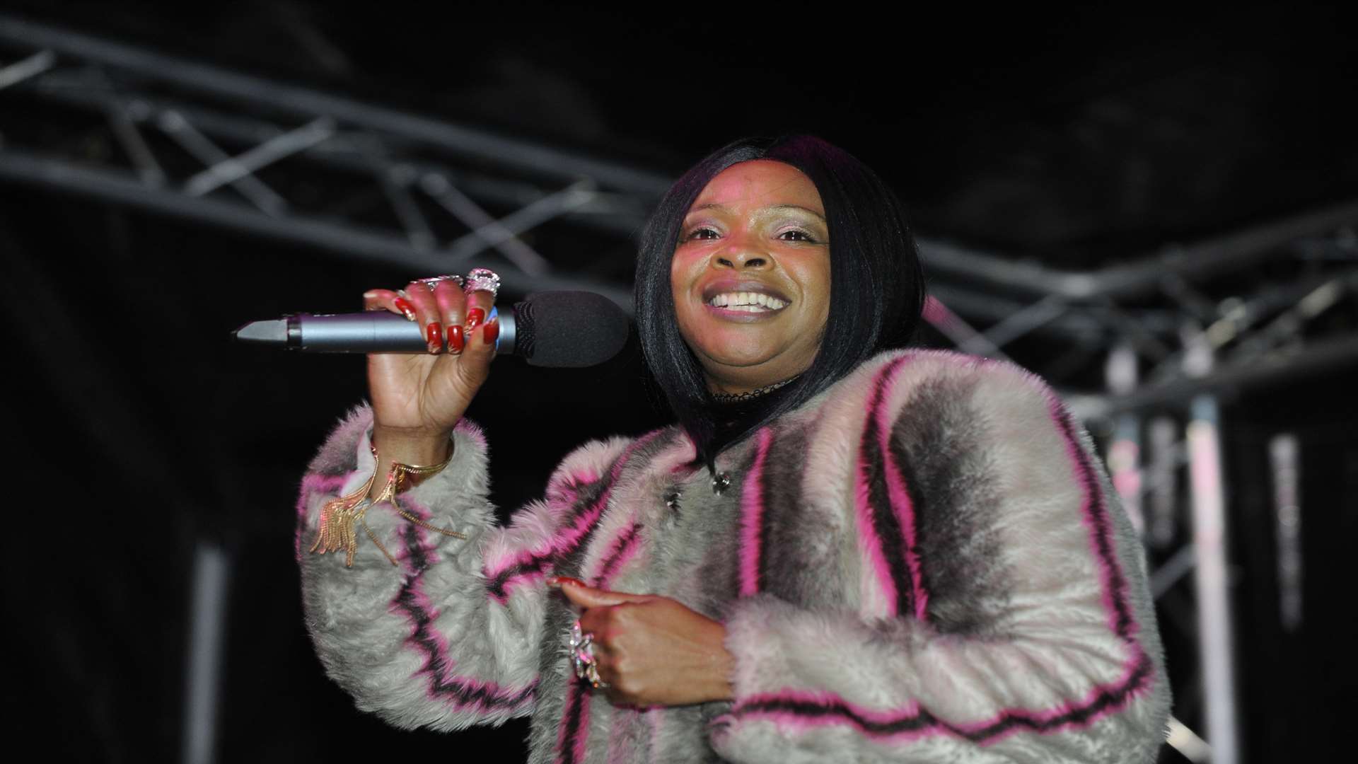 Gogglebox star Sandi switched on last year's lights at Westwood Cross