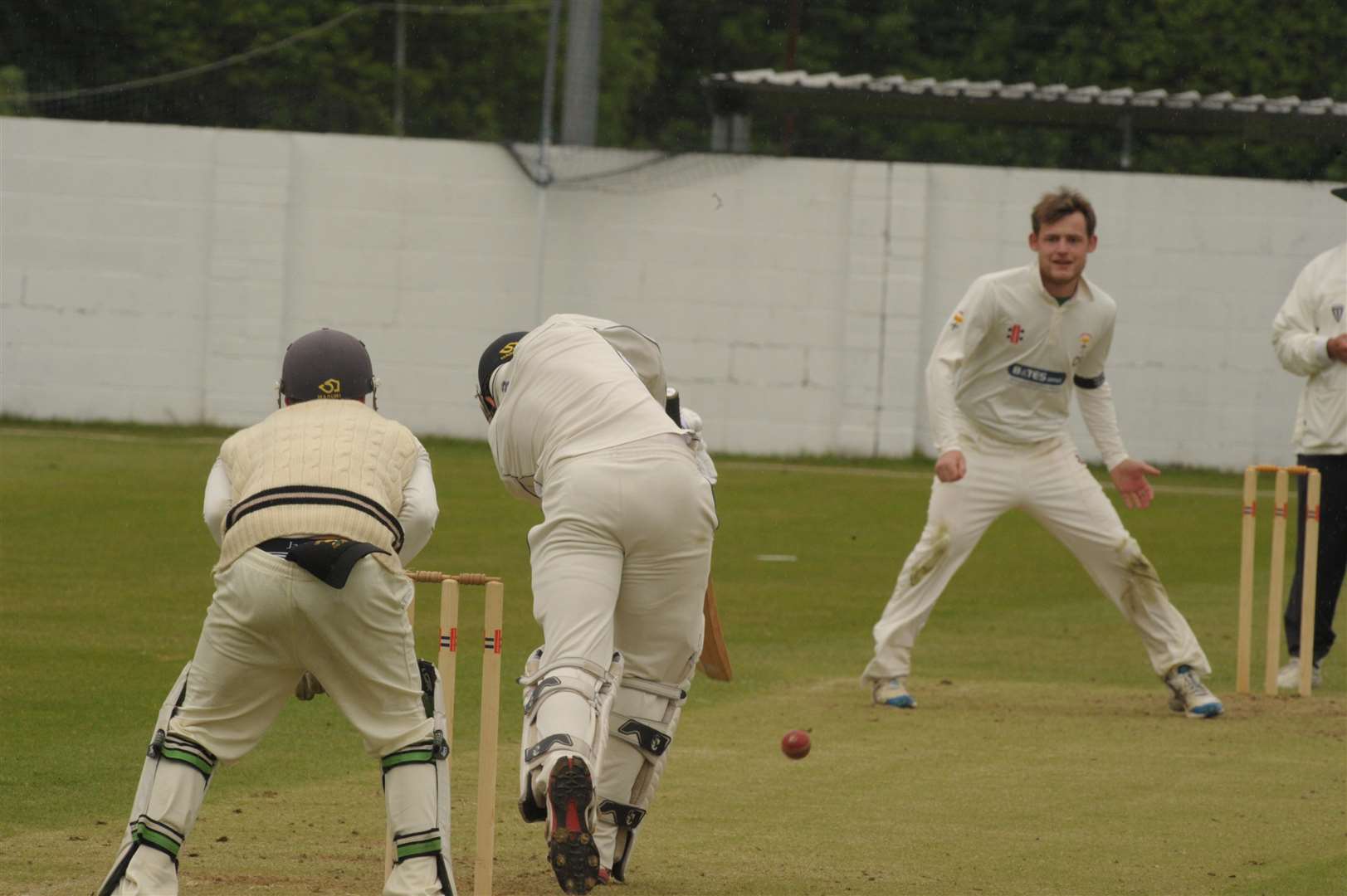 Lordswood captain Chris Piesley in action against Sandwich. Picture: Steve Crispe