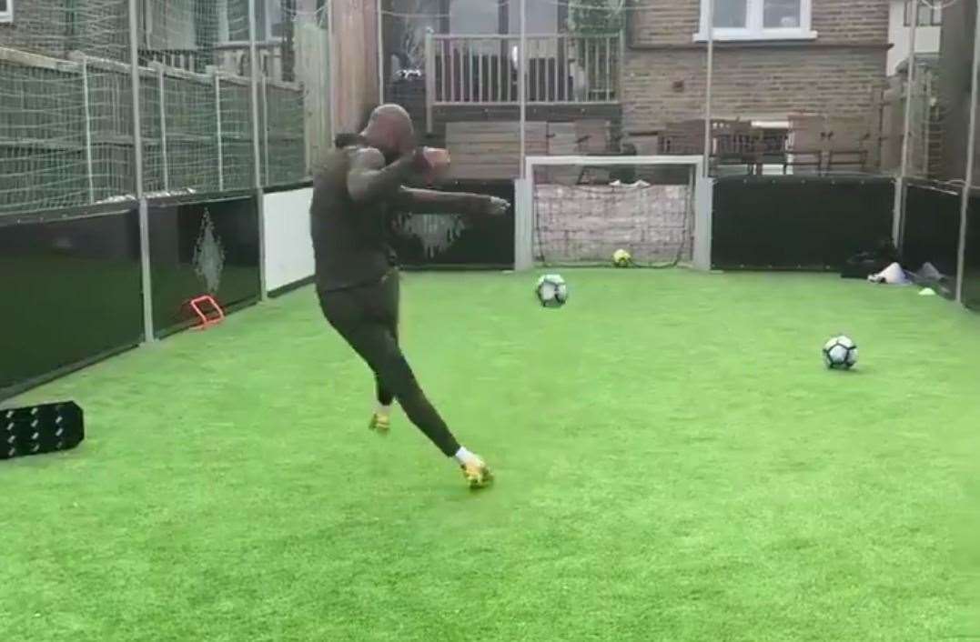 Herne Bay striker Zak Ansah at home in Bromley